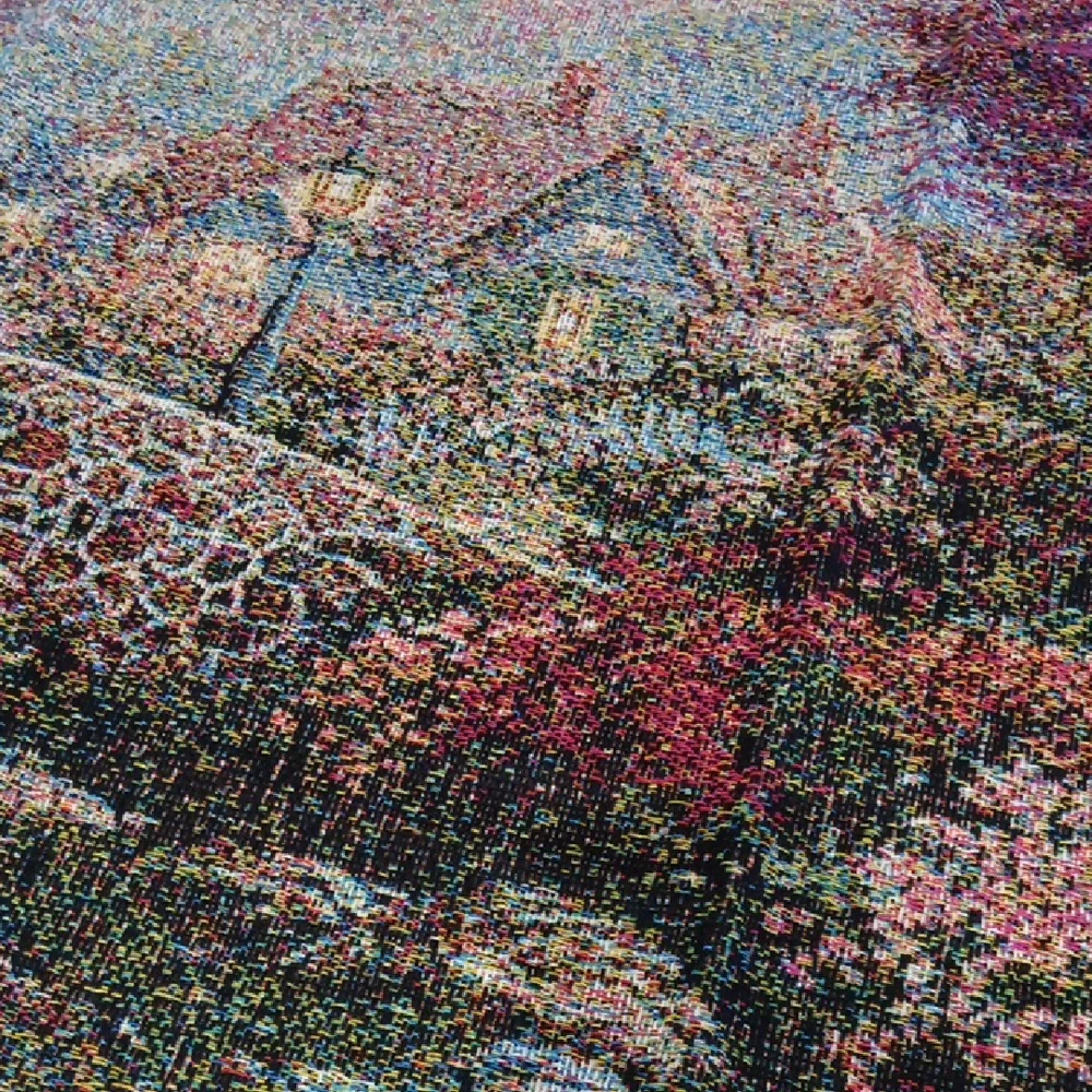 Scenic Tapestry Wall Hanging, Thomas Kincaid Throw Blanket, Brand New